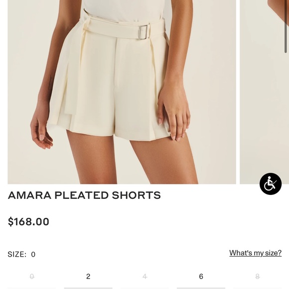 (New w tag) Malbon Amara Pleated Shorts